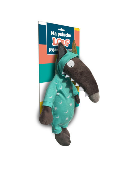 Ma peluche loup pyjama licorne