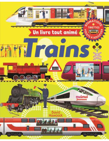Un livre tout animé - trains