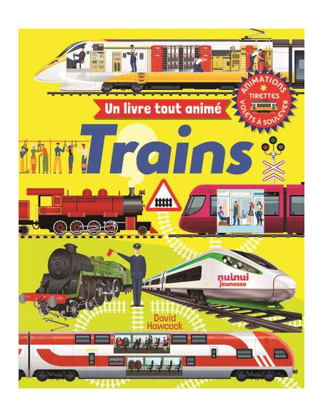 Un livre tout animé - trains