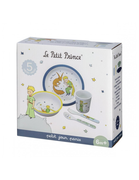 Coffret cadeau 5 pièces le petit prince bleu