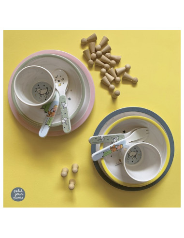 Coffret cadeau 5 pièces le petit prince bleu