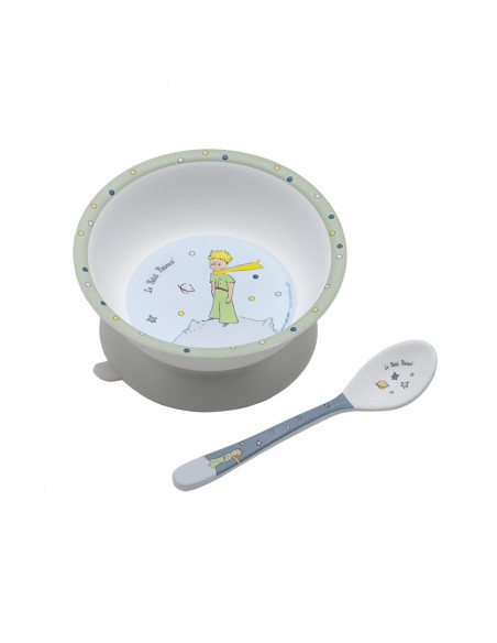 Bol ventouse et cuillère le petit prince