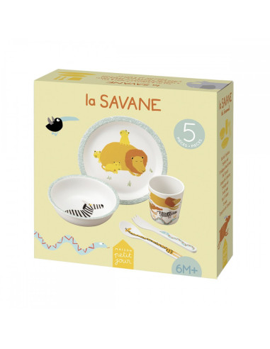 Coffret cadeau 5 pièces la savane