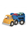 Camion benne jaune et bleu - dump truck
