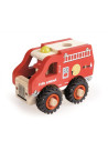 Camion de pompiers en bois