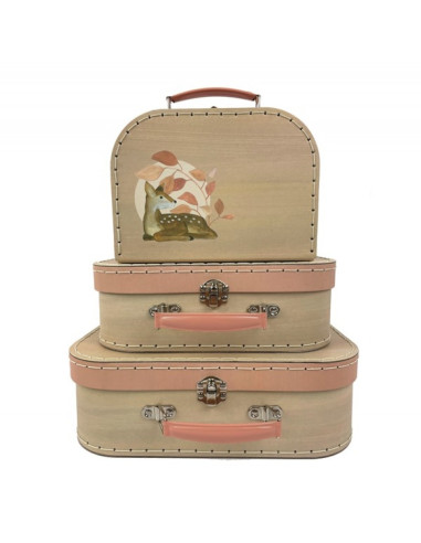 Set de 3 valises faon