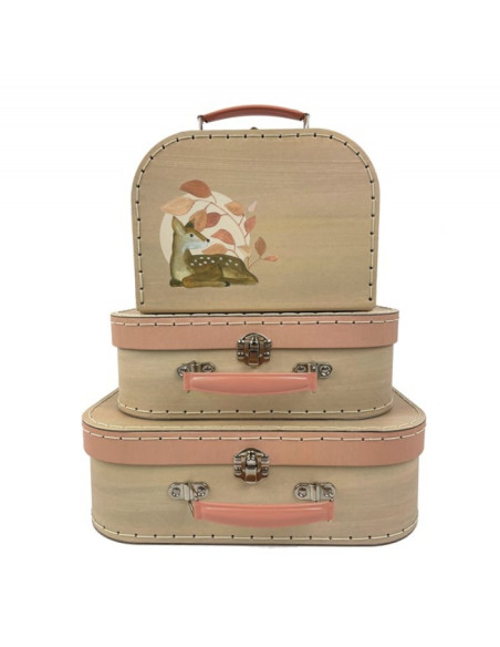Set de 3 valises faon