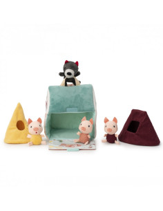 Les maisons du loup et des 3 petits cochons - lilliputiens