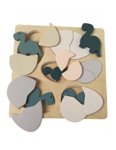 Puzzle dino et oeufs
