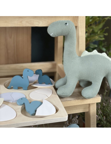 Puzzle dino et oeufs