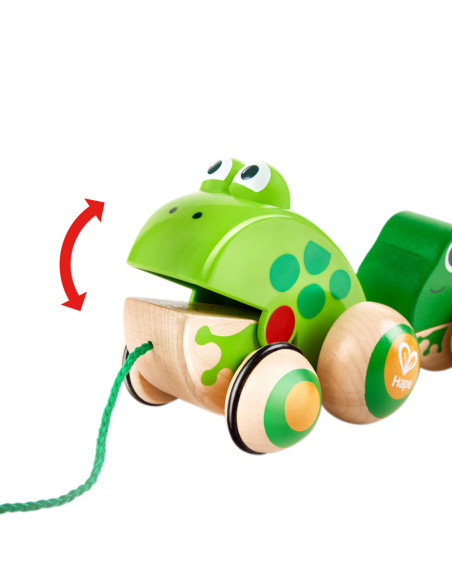 Famille de grenouilles a tirer - hape