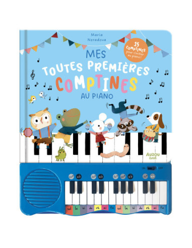Mon livre piano - mes toutes premières comptines au piano