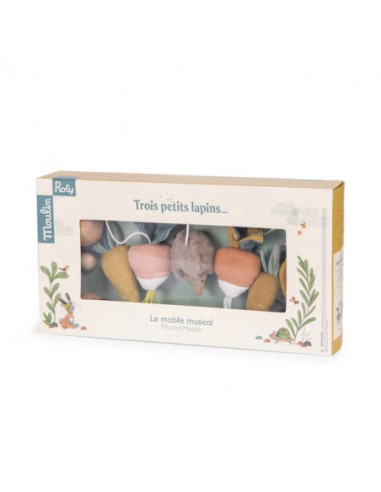 Mobile musical Trois petits lapins