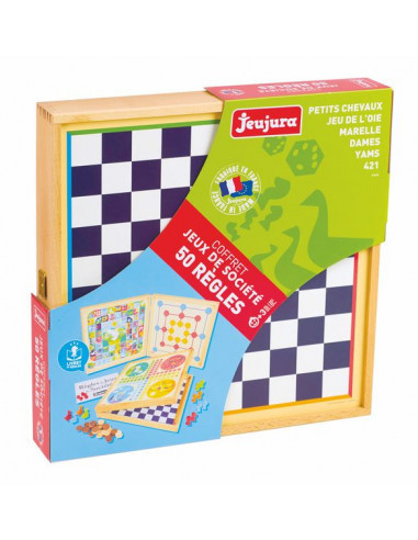Coffret de jeux classiques - 50 regles - jeujura