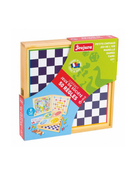 Coffret de jeux classiques - 50 regles - jeujura