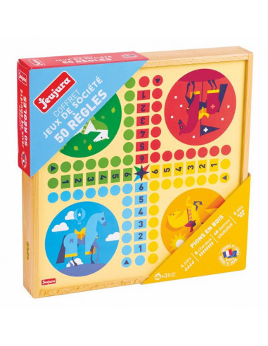 Coffret de jeux classiques - 50 regles - jeujura