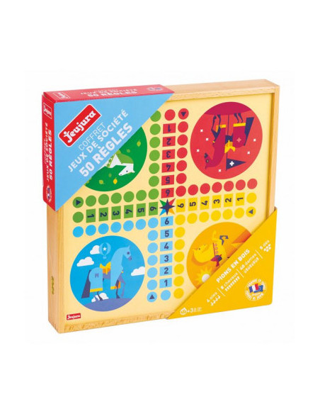 Coffret de jeux classiques - 50 regles - jeujura