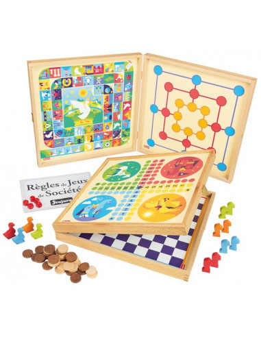 Coffret de jeux classiques - 50 regles - jeujura