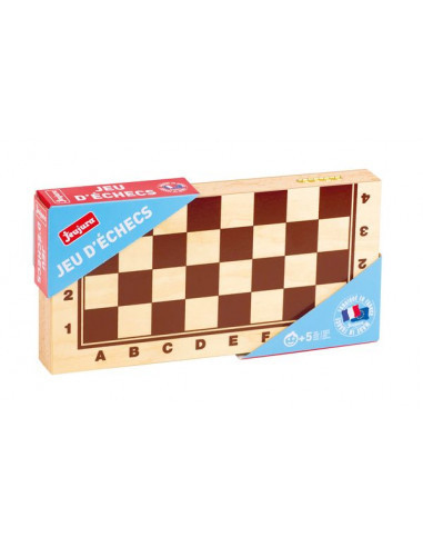 Jeux d'echecs coffret pliant en bois - jeujura