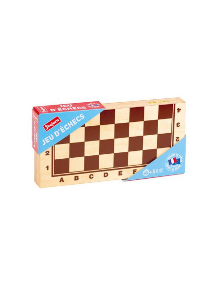 Jeux d'echecs coffret pliant en bois - jeujura