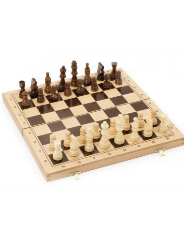 Jeux d'echecs coffret pliant en bois - jeujura