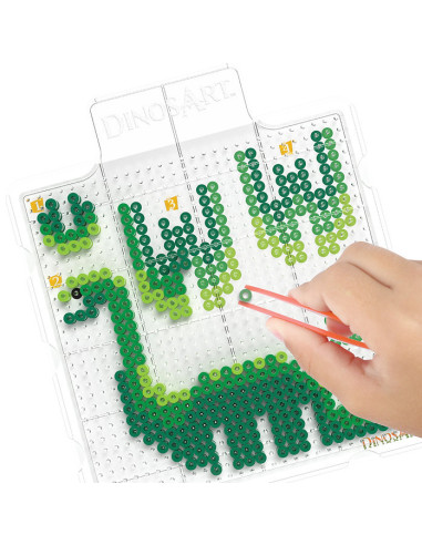 Dinosart - ensemble de perles a repasser