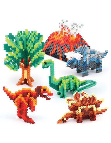 Dinosart - ensemble de perles a repasser