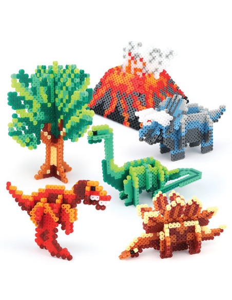Dinosart - ensemble de perles a repasser