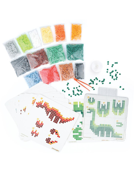 Dinosart - ensemble de perles a repasser