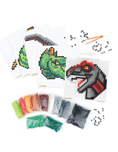 Dinosart - ensemble de perles a repasser
