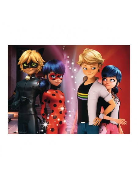 Puzzle 100 p - Adrien et Marinette / Miraculous