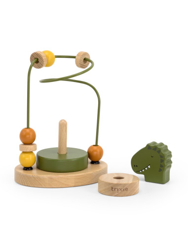 Labyrinthe a perles en bois - mr.dino - trixie