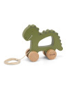 Jouet a tirer en bois - mr dino - trixie