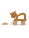 Jouet a tirer en bois - mr tiger - trixie