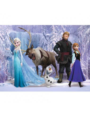 Puzzle 100 p xxl - dans le royaume de la reine des neiges /