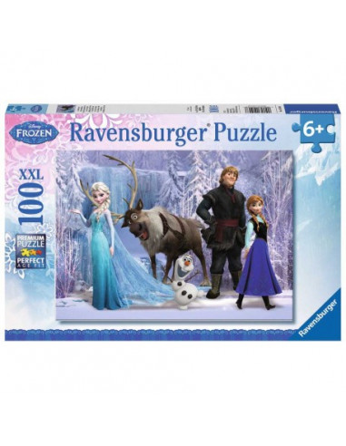 Puzzle 100 p xxl - dans le royaume de la reine des neiges /
