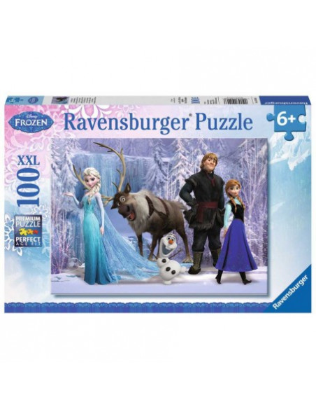 Puzzle 100 p xxl - dans le royaume de la reine des neiges /