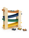 Rampe de course en bois avec 4 voitures - trixie