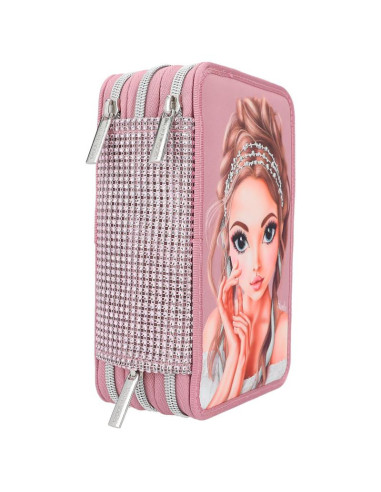 Topmodel trousse 3 compartiments glitter queen