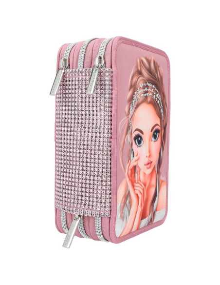 Topmodel trousse 3 compartiments glitter queen