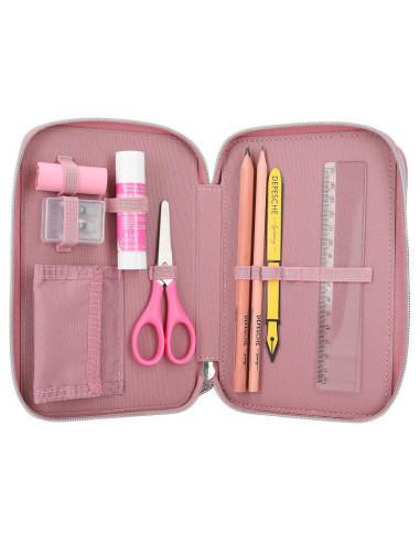 Topmodel trousse à crayons triple avec paillettes glitter queen