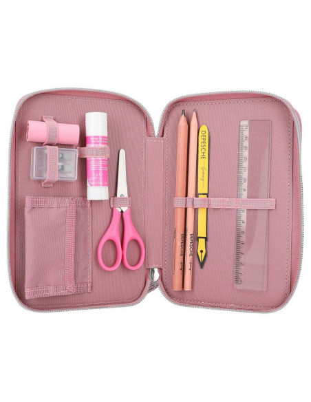 Topmodel trousse à crayons triple avec paillettes glitter queen