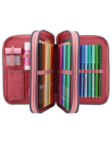 Miss melody trousse à crayons 3 compartiments my little farm