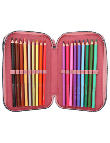 Miss melody trousse à crayons 3 compartiments my little farm