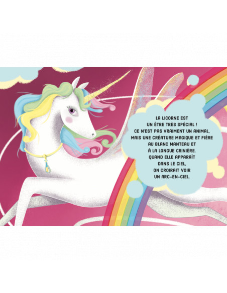 Livre puzzle la licorne