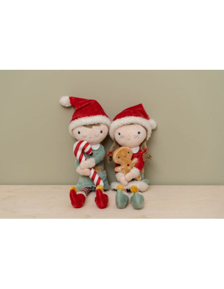 Poupée de noël jim - christmas - 35 cm - little dutch