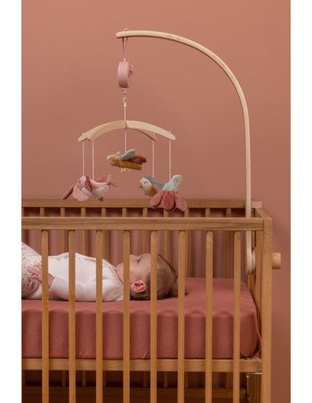 Mobile musical en bois flowers & butterflies - Little dutch