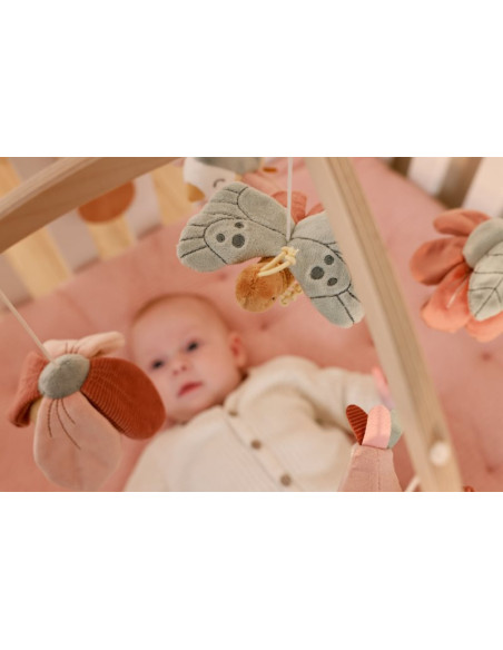 Mobile musical en bois flowers & butterflies - Little dutch