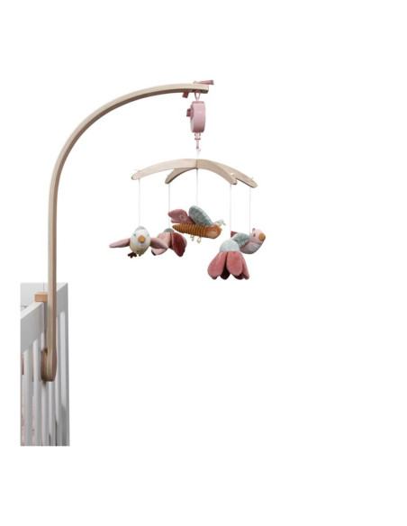 Mobile musical en bois flowers & butterflies - Little dutch