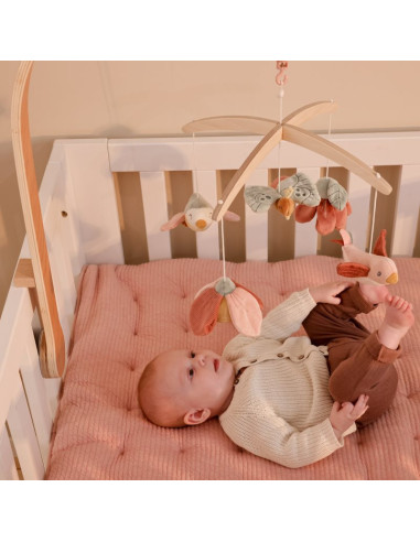 Mobile musical en bois flowers & butterflies - Little dutch